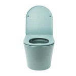 Wc s prkénkem softclose závěsné SAT Infinitio zelená mat zadní odpad SATINF010RREXPLGEM SATINF010RREXPLGEM