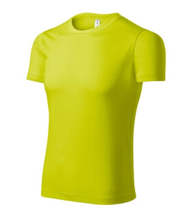Pixel tričko unisex neon yellow XL