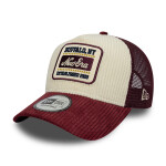 Pánská kšiltovka New Era Branded 9FORTY A-Frame Trucker Cord Visor vínová