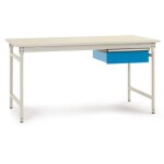 Manuflex LD1113.6011 ESD ESD pracovní stůl UNIDESK s kaučuk deska, rezedově zelená RAL 6011, Šxhxv = 2000 x 800 x 720-73