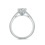 Stříbrný prsten Giulia 0,8 ct MOISSANITE + CERTIFIKÁT, 52 GRA 618582259