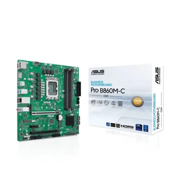 ASUS PRO B860M-C-CSM / Základní deska / Intel B860 / DDR5 / Socket 1851 / mATX (90MB1MCP-M0EAYC)