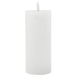 House Doctor Vosková LED svíčka White 17,5 cm, bílá barva, vosk