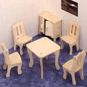 WOODCRAFT CONSTRUCTION KIT 3D puzzle Jídelna