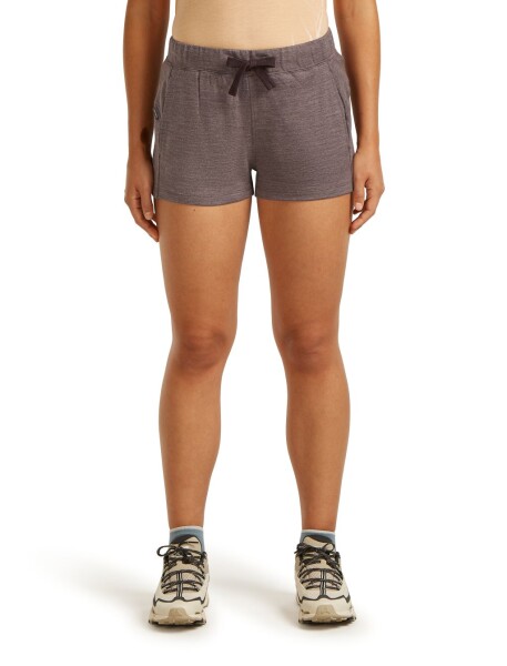 Dámské merino kraťasy ICEBREAKER Wmns Crush II Shorts, Bittersweet Hthr velikost: S