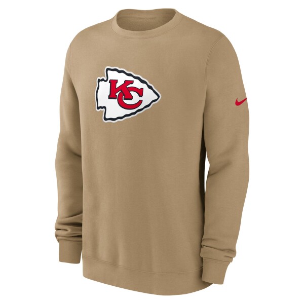 Nike Pánská mikina Kansas City Chiefs NFL Swing Pass Rewind Club Crew Velikost: M