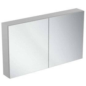IDEAL STANDARD - Mirror&Light Zrcadlová skříňka s LED osvětlením a zásuvkou, 120x70 cm, hliník T3499AL
