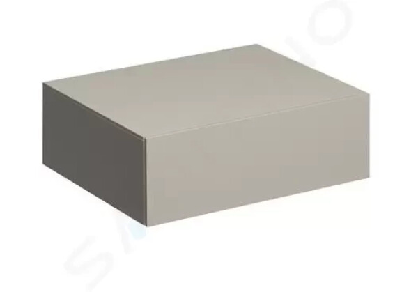 GEBERIT - Xeno 2 Boční skříňka 580x200 mm se zásuvkou, šedobéžová 500.507.00.1