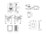 GROHE - Rapid SLX Set předstěnové instalace, klozetu, sedátka SoftClose a tlačítka Skate Cosmopolitan, alpská bílá SANI11BB3101