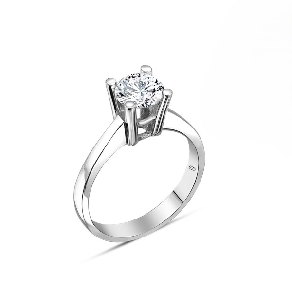 LUNICA Stříbrný zásnubní prstýnek S Velikost prstenu: 8 (EU: 57-58) 0937_8