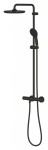 GROHE - Vitalio Start Sprchový set s termostatem, průměr 25 cm, 2 proudy, matná černá 266772431