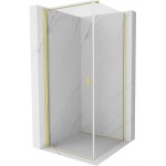 MEXEN/S - Mist-B sprchový kout dveře křídlové 75 x 75, transparent, zlato kartáčovaná 8A2T-075-075-55-00
