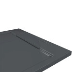 CERANO - Sprchová vanička čtvercová Loro - litý mramor - tmavě šedá - 90x90x3,5 CER-8050BD80370