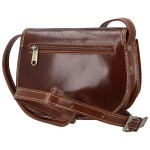 Dámská kožená crossbody taška Luren, hnědá