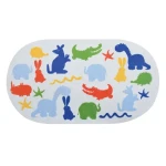 MSV ZOO dětská protiskluzová podložka barevná / PVC a polyester / 69 x 39 cm