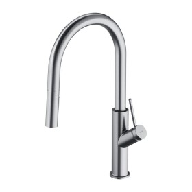 OMNIRES - BEND kuchyňská baterie s výsuvnou hubicí, kartáčovaný nikl, BE6455NI
