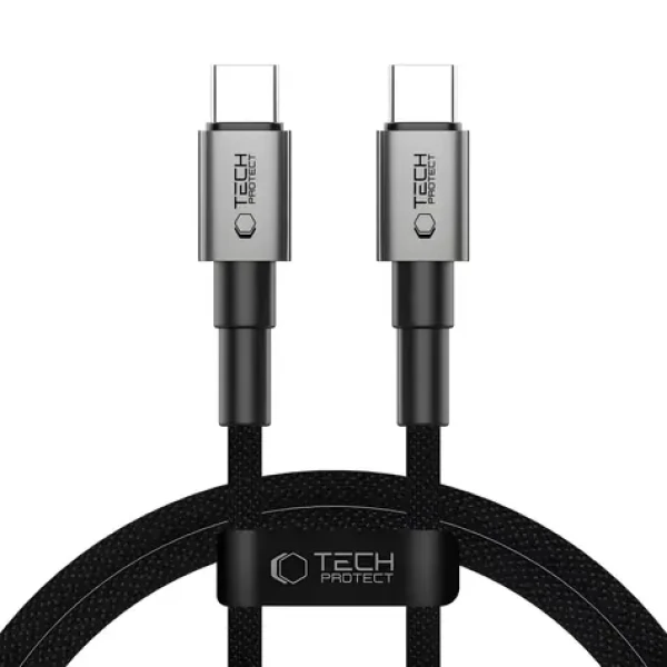 Tech-Protect UltraBoost DNA šedá / Kabel USB-C - USB-C / PD 60W/3A / 100 cm