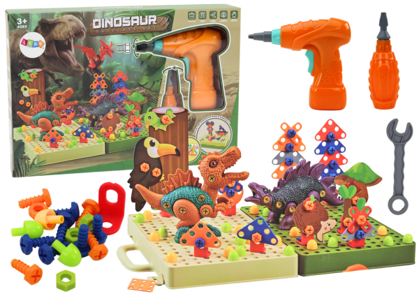 Mamido Montážní dinosauři DIY s vrtačkou