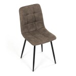 Jídelní židle, hnědá, látka vintage, CT-281 BR3