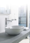 DURAVIT - Bathroom_Foster Umyvadlo na desku 50x35 cm, s přepadem, bez otvoru pro baterii, bílá 0335500000