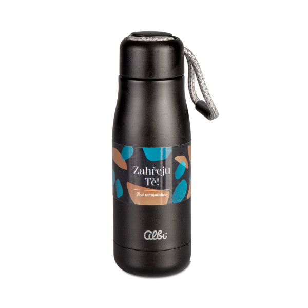 Elegantní termoláhev na pití - Černá - Albi