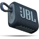 JBL GO 3 modrá / Přenosný reproduktor / Bluetooth / výdrž 5 hodin / IPX7 (JBL GO3BLUE)