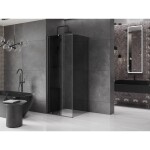 MEXEN/S - Velar sprchový kout, posuvné dveře 110 x 110 cm, grafit, grafit metal 871-110-110-41-95