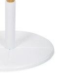 Věšák dřevěný stojanový, masiv bambus, bílá barva + přírodní odstín