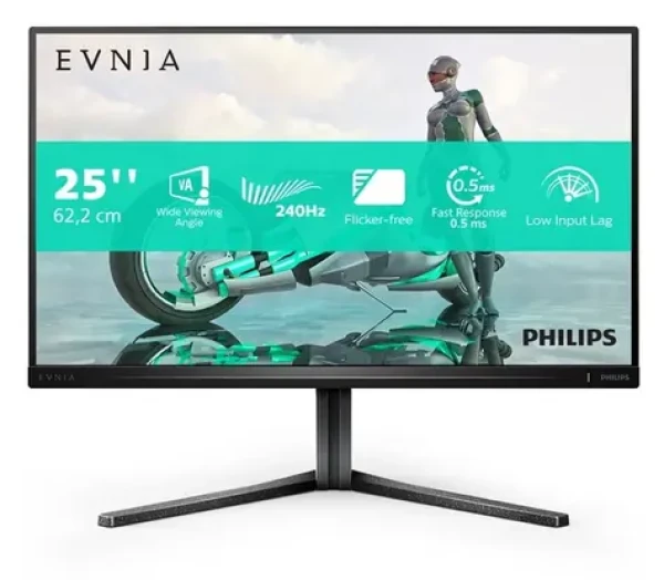 24,5" Philips Evnia 25M2N3200W šedá / Monitor / 1920 x 1080 / 240Hz / 0,5ms / VESA Adaptive Sync (25M2N3200W/00)