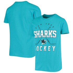 Outerstuff Dětské Tričko San Jose Sharks Digital T-Shirt - Teal Velikost: Dětské XL (14 - 16 let)