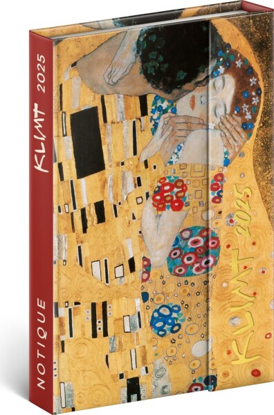 Týdenní magnetický diář Gustav Klimt 2025, 11 16 cm