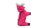 DryPro pláštěnka pro psa na ZIP Barva: Růžová, Délka zad (cm): 55, Obvod hrudníku: 78 - 84 cm