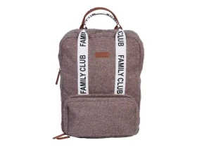 Childhome Přebalovací batoh Family Club Signature Teddy Off White / 40 x 30 x 16 cm (CWBPSTSB)