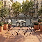 Zahradní set 1+2, kov, keramická mozaika, US1400 SET