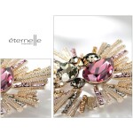 Exkluzivní brož Swarovski Elements Marchegiana, Zlatá