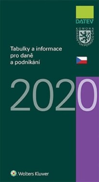 Tabulky informace pro daně podnikání 2020