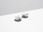 Georg Jensen Svícen na čajovou svíčku Cobra Mirror – set 2 ks, stříbrná barva, kov