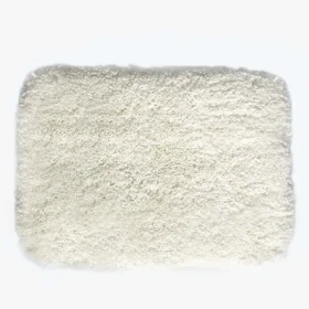Spirella HIGHLAND koupelnová předložka vysoký vlas 55 x 65 cm bílá / mikrovlákno (7610583130600)