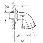 GROHE - Relexa Sprchové raménko 6 cm, chrom 28429000