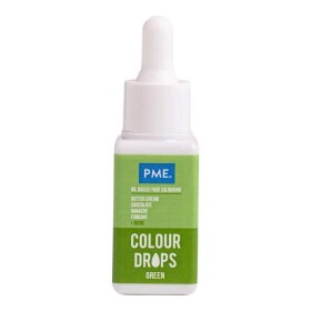 PME Colour Drops Olejová barva 20 ml zelená