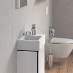 DURAVIT - Vero Air Umývátko 380x250 mm, bez přepadu, otvor pro baterii vpravo, WonderGliss, bílá 07243800001