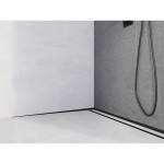 MEXEN - Line-B spádová lišta nástěnná 120 cm levá, černá 187002120L