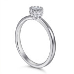 LUNICA Stříbrný zásnubní prstýnek JEMNOST Velikost prstenu: 9 (EU: 59-61) 0606_9