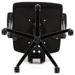 Kancelářská židle, potah černá látka a černá síťovina MESH, houpací mech.