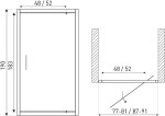KERRA - Dveře sprchové Tomar DR 80 5907548114693