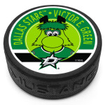 Mustang Puk Dallas Stars NHL Victor E. Green Mascot Textured Puck