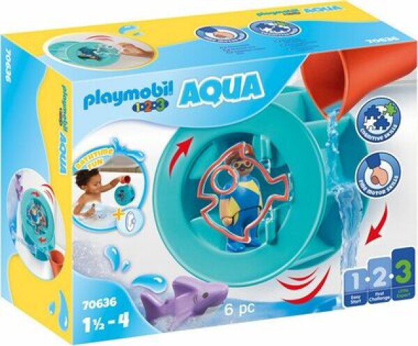 Playmobil 70636 AQUA Vodní kolo se žraločkem