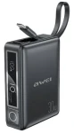 AWEI P87K černá / Powerbanka / 10000mAh / 30W / integrovaný kabel USB-C + Lightning (P87K)