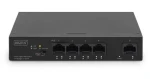 Digitus 4+1 port PoE černá / Switch / Gigabit / Neřízený / PoE+ 60W (DN-95330-1)