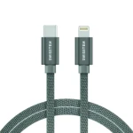 SWISSTEN TEXTILE datový kabel USB-C - LIGHTNING 2m stříbrná (71529202)